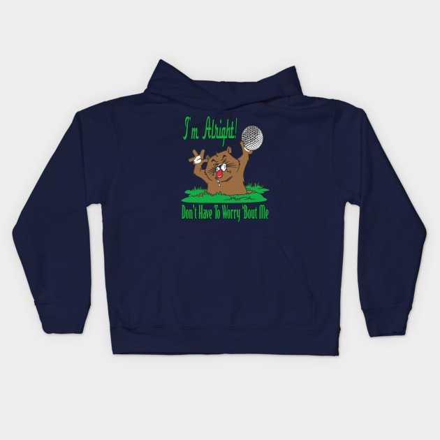 The Gopher and The Golfball Kids Hoodie by FabulouslyFestive